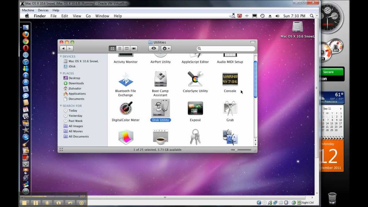 download os x leopard for virtualbox